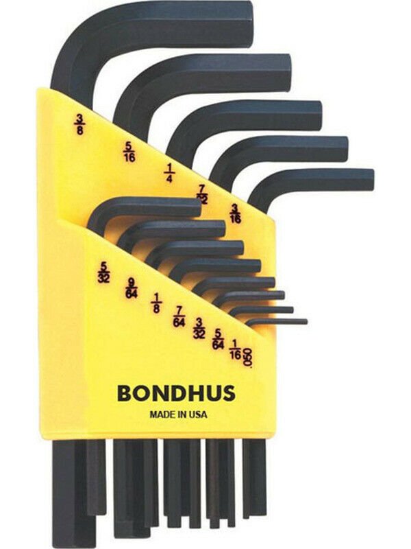 Набор из 13 дюймовых черных ключей BONDHUS S .050-3/8' 12237