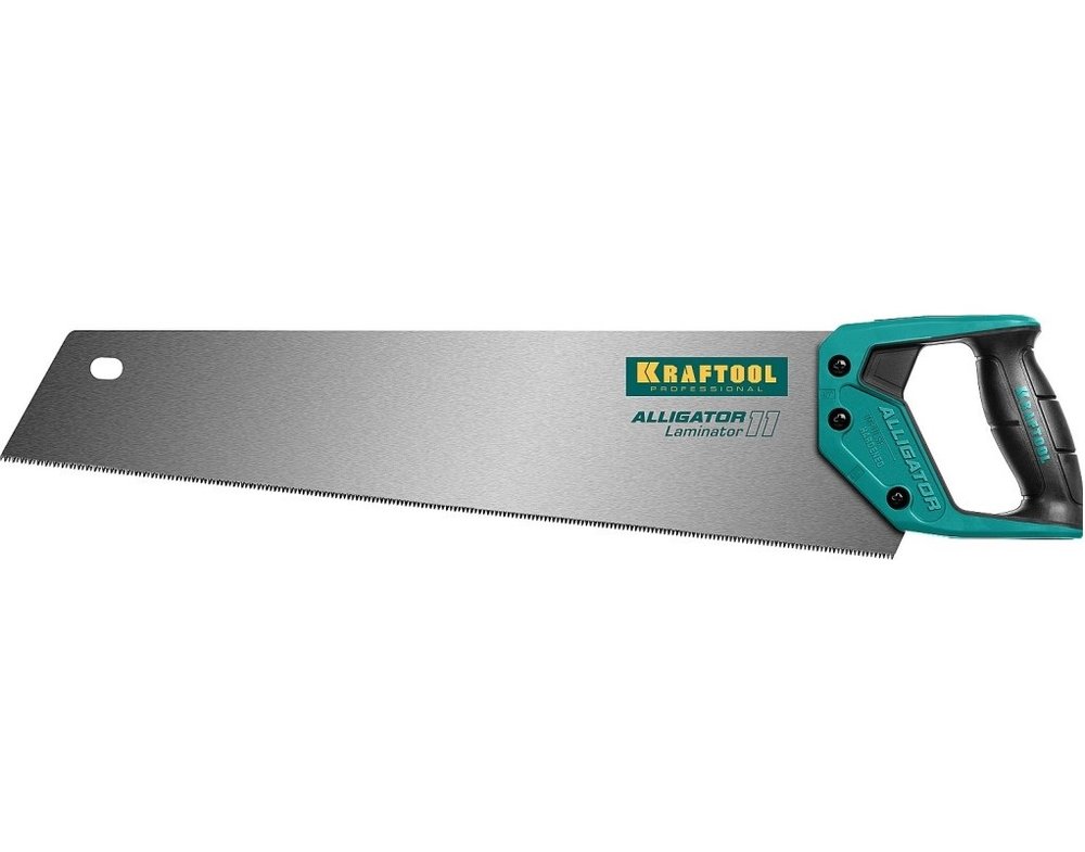 Ножовка по ламинату Kraftool Alligator LAMINATOR, 500 мм, 11 TPI 3D зуб, 15207