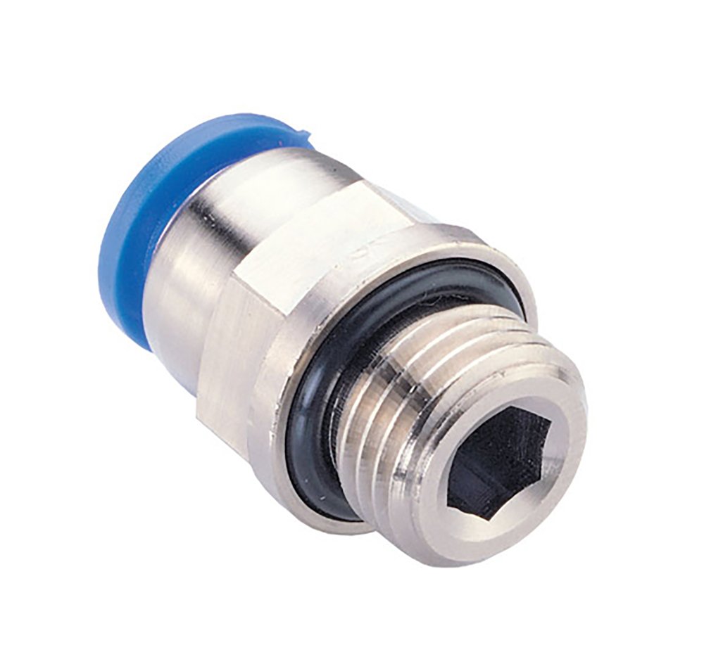 Фитинг 12 мм с наружной металлической резьбой M12 CDC Pneumatics PC 12M12