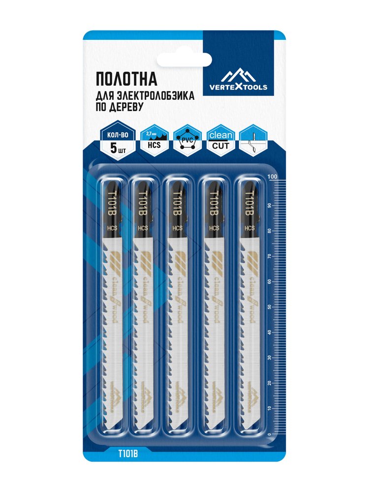 Полотно по дереву T101B для электролобзика vertextools T101B