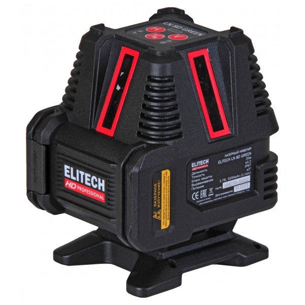 Лазерный нивелир Elitech hd ln 8d green 204735
