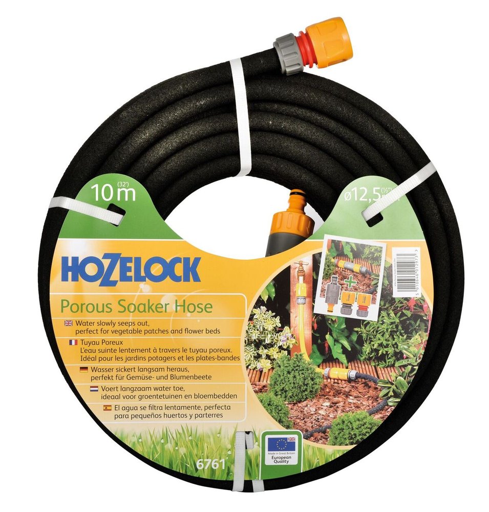 Пористый шланг для полива с коннекторами Hozelock 6761 1/2', 10 м 6761P3600