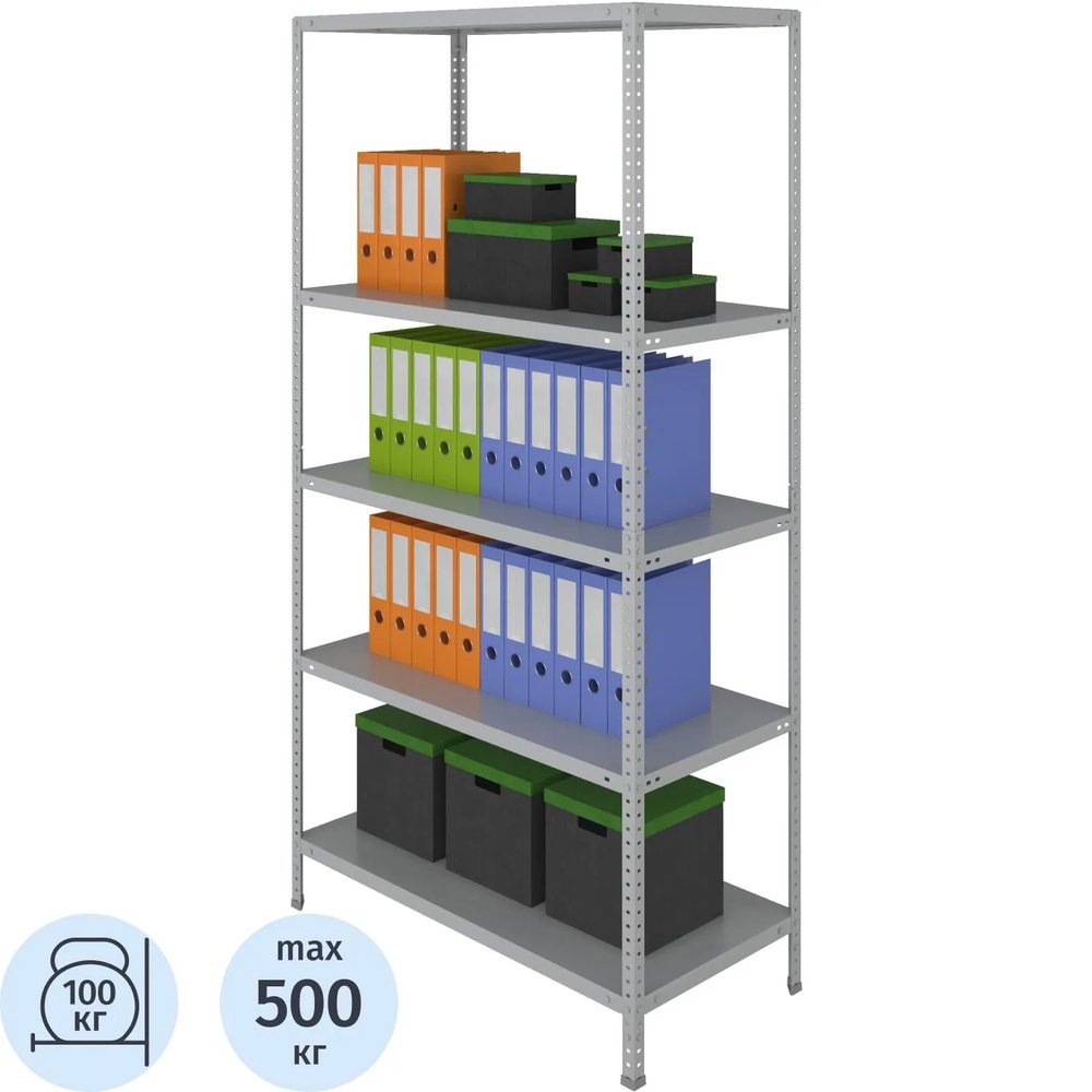 Стеллаж металлический Cobalt Shelf MS200KD/100x50/5