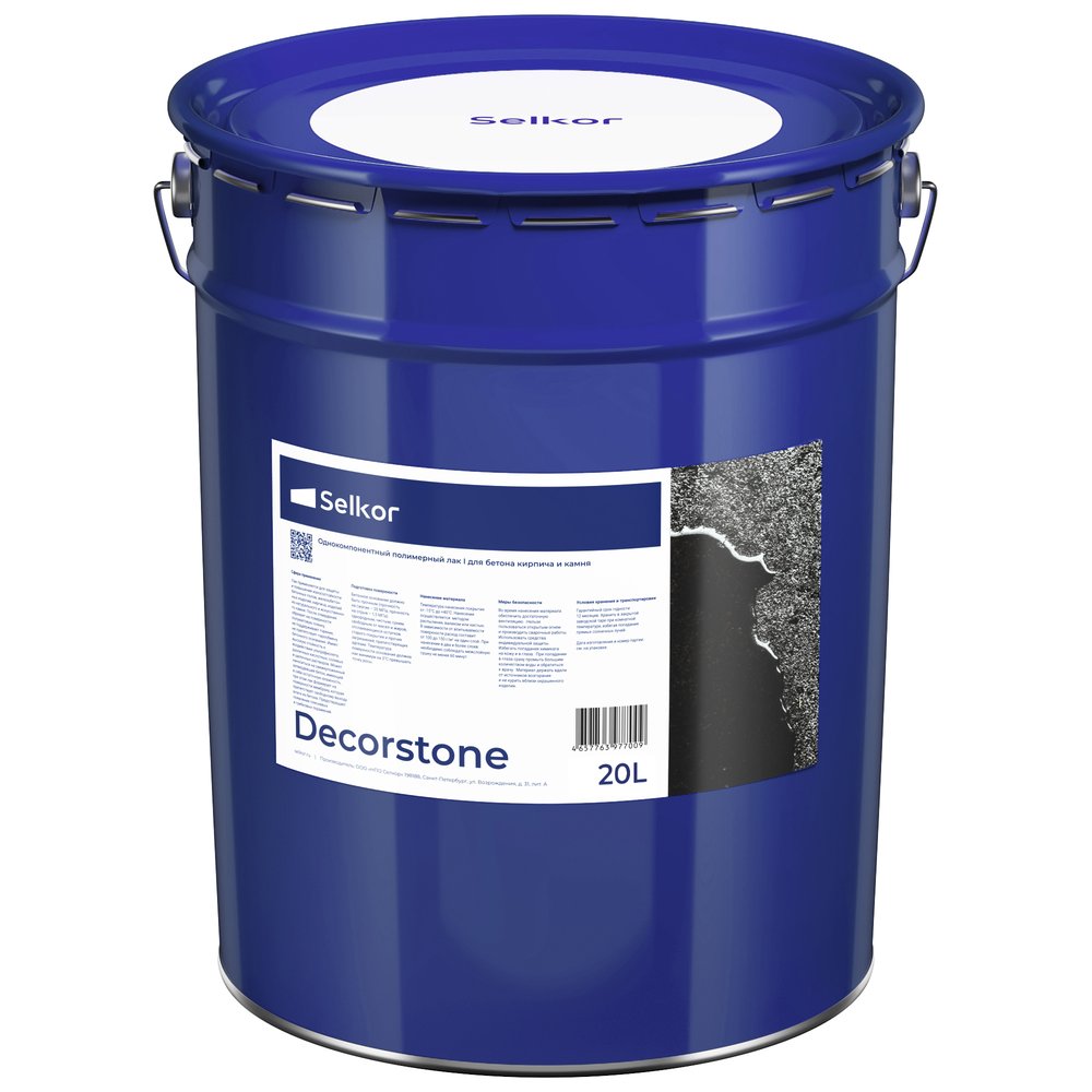 Полимерный лак для бетона и камня Selkor Decorstone 20 л 16840