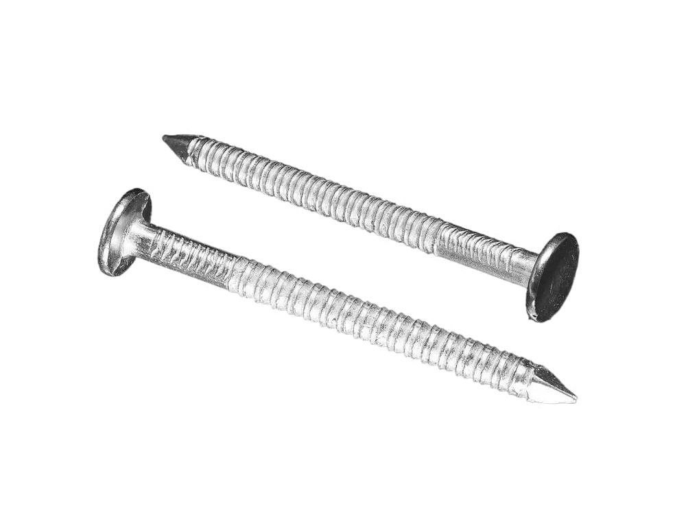 Ершеные гвозди с плоской головкой BOWT цинк, 4,2x50, 500 шт. C03825