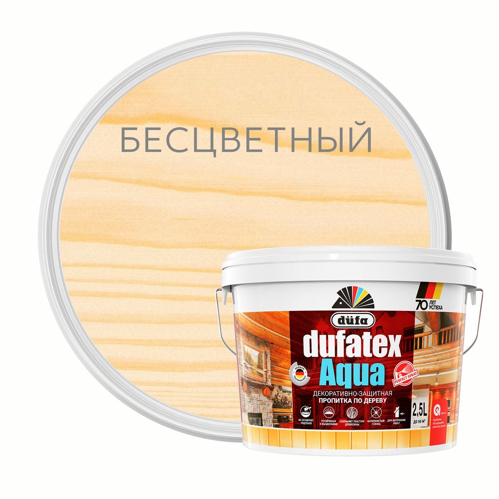 Пропитка Dufa TEX-AQUA бесцветный, 2.5 л Н0000003485