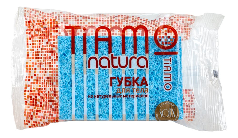 Губка для тела TIAMO Natura ОРИГИНАЛ целлюлоза 7688