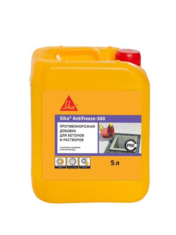 Противоморозная добавка для бетонов и растворов SIKA Antifreeze-300 Канистра 5л. 670414