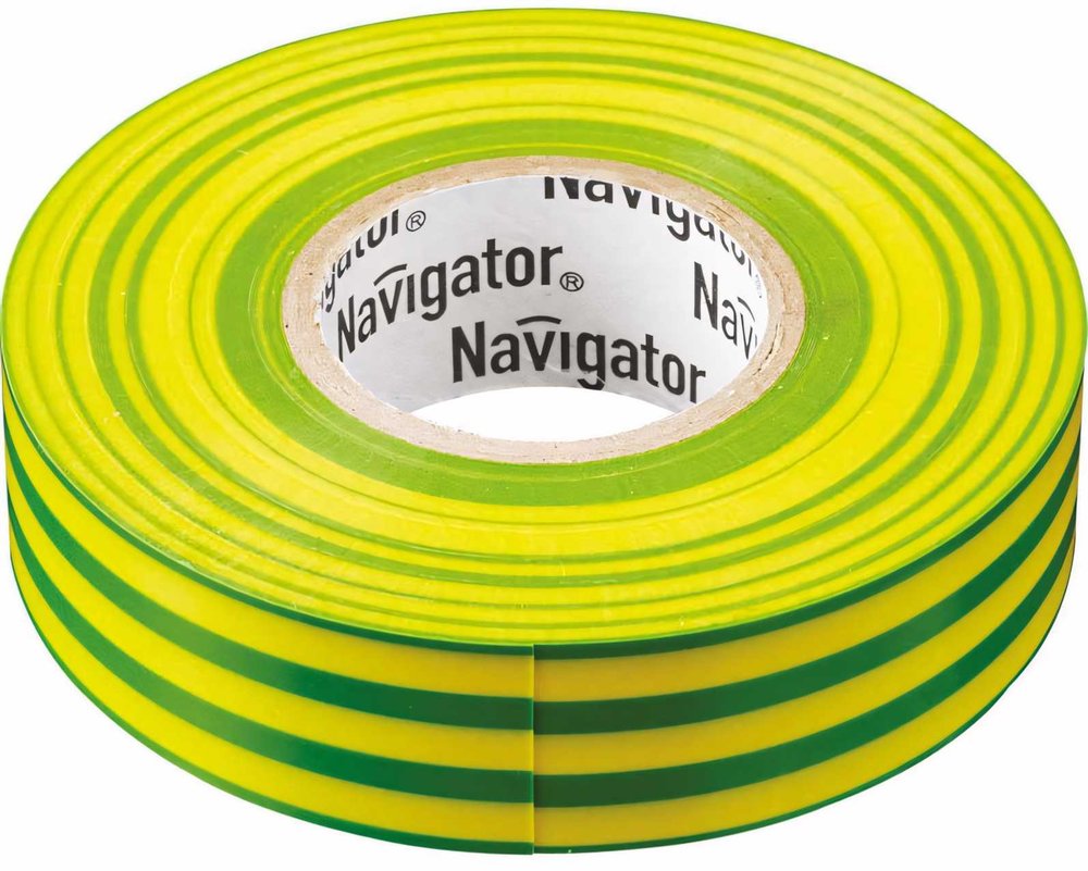 Изолента ПВХ Navigator 19х20м жел/зел. NIT-A19-20/YG 71115