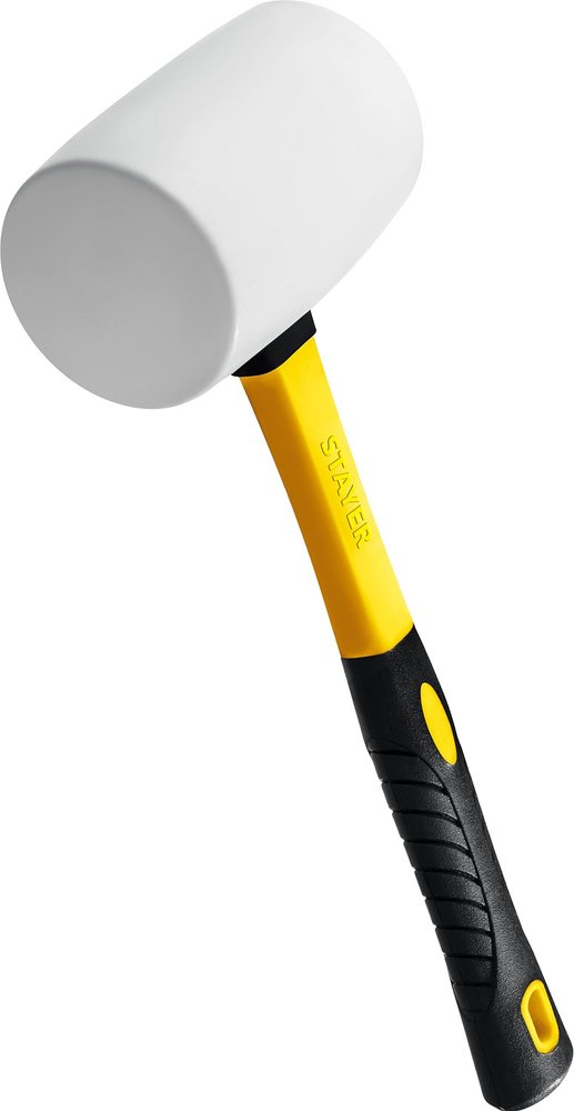 Белая резиновая киянка STAYER 900 г 20533-900