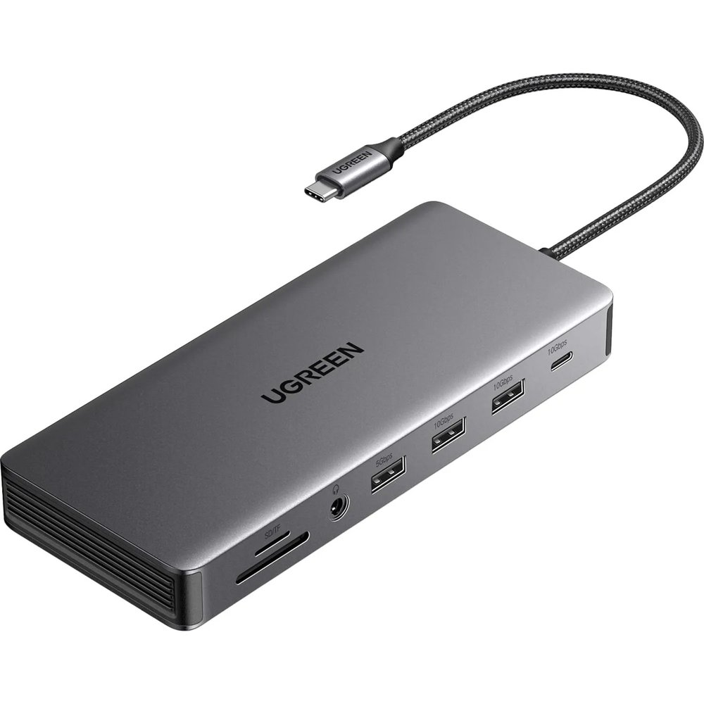 Адаптер UGREEN CM681 (15978) Revodok Pro 13-in-1 4K/60Hz/2xHDMI/DP/PD