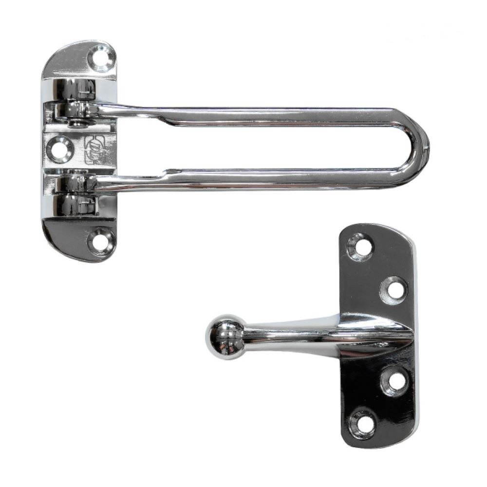Блокиратор открывания двери Doorlock DL CH01/108/CP полированный хром, открывание внутрь 74421