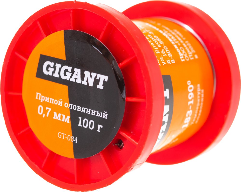 Припой Sn60 Pb40, проволока 0.7 мм, 100 г Gigant GT-084