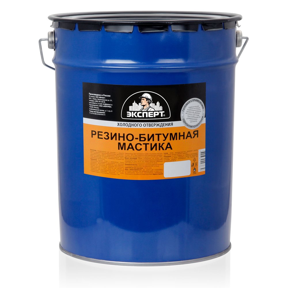 Резино-битумная мастика ЭКСПЕРТ 18 кг 18611
