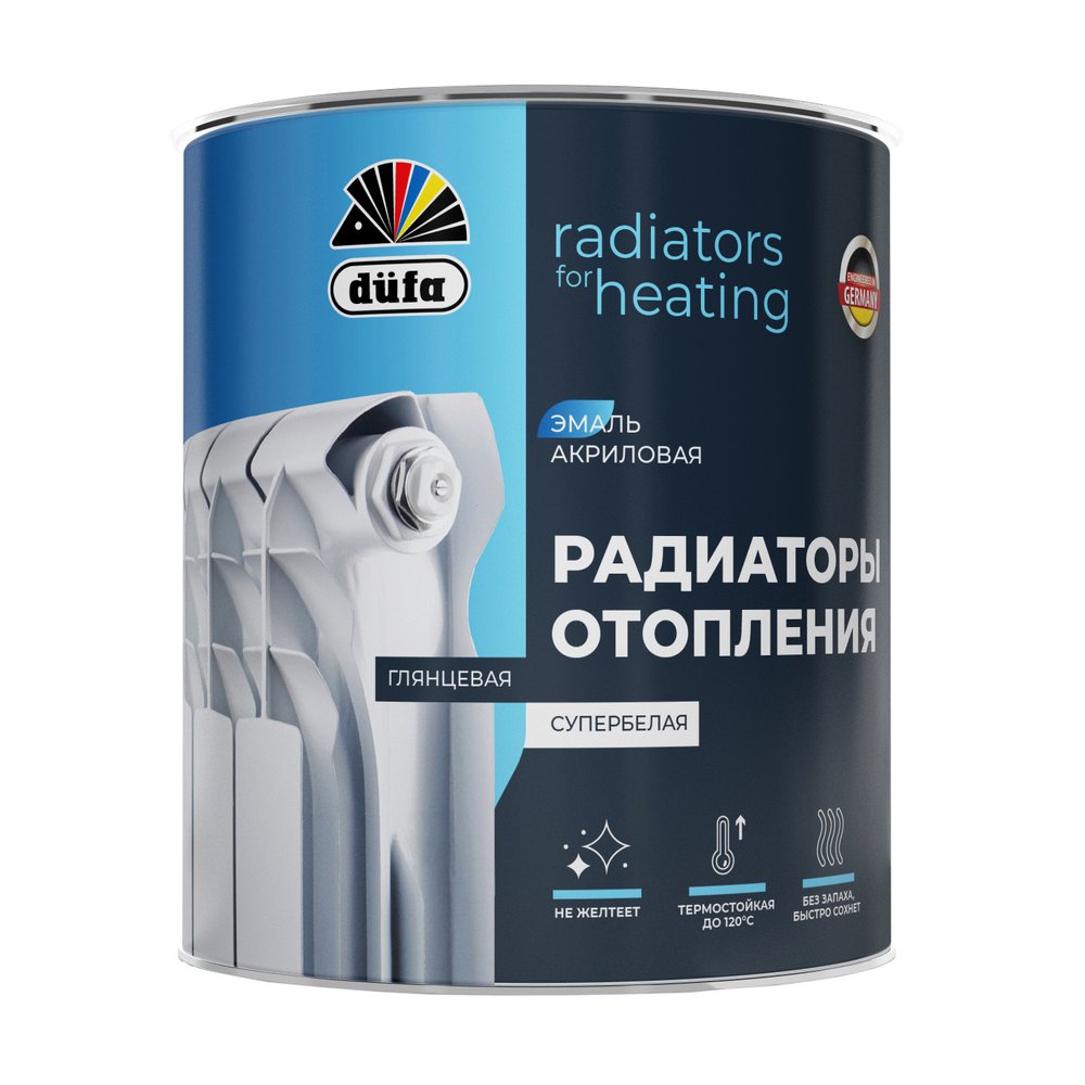 Акриловая эмаль Dufa Радиаторы отопления база1 0,75 л МП00-012292