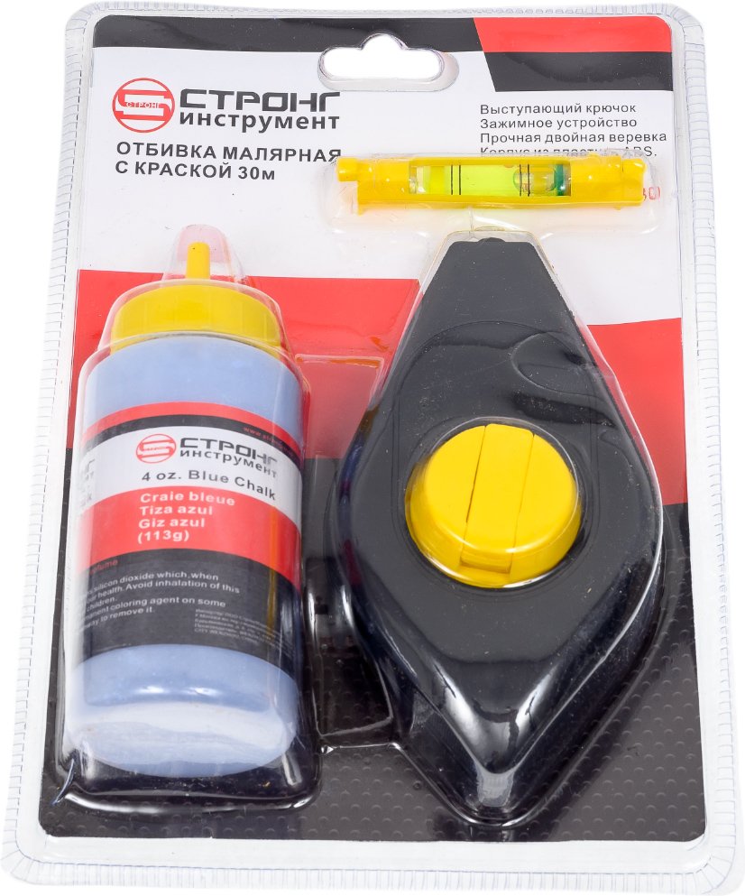 Отбивочный шнур с краской Strong 30 м СТИ-62500030