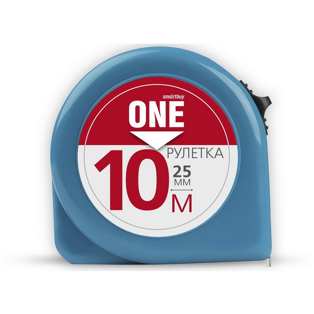 Измерительная рулетка Smartbuy 10мх25мм, пластиковый корпус, фиксатор, усиленный зацеп SBT-MTP-1025P1