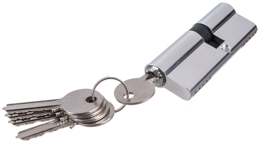 Цилиндровый механизм AJAX AX100/80 mm 30+10+40 CP хром 5 кл. 39835