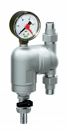 Фильтр FAR 100 мкм, с манометром, Max: 95 C, 25 бар, 3/4' НР FA 39A4 34100