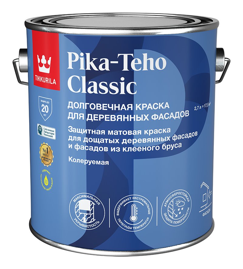 Краска для домов Tikkurila PIKA-TEHO CLASSIC A мат 2,7л 700014060