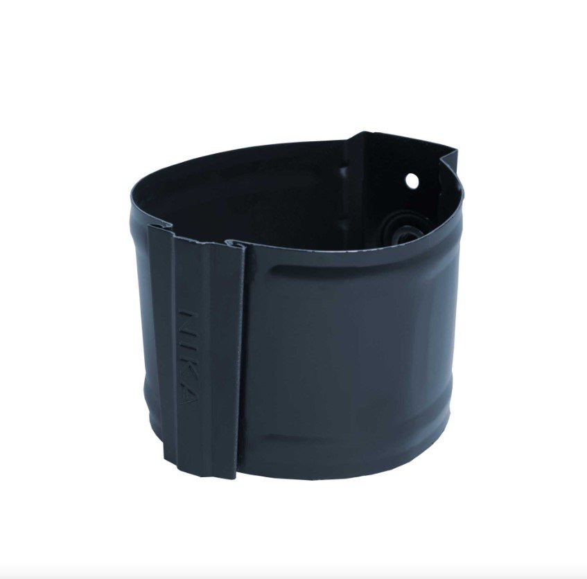 Круглый держатель трубы NIKA RAL 7024 серый, кирпич В0000020429