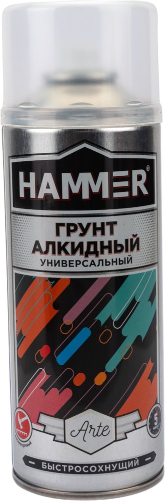 Алкидный грунт Hammer белый, 520 мл, 0.27 кг ЭК000140413