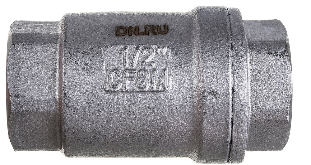 Клапан обратный LSCV 1/2″ Ду15 DN.ru Ру16 муфтовый, пружинный, нержавеющая сталь D100-00487