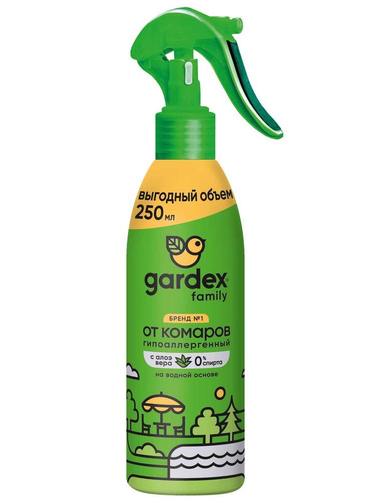Спрей от комаров (250 мл) Gardex Family 133