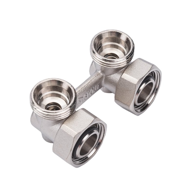Узел нижнего подключения  для двухтрубной системы STOUT угловой  3/4 SVH 0004 000020 RG008Q0BS2U3D6