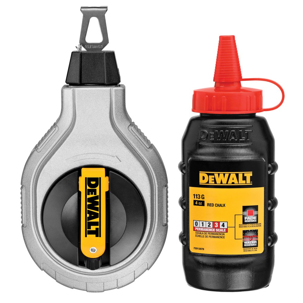 Разметочный шнур DEWALT 6:1 + красный меловой порошок DWHT47408-0