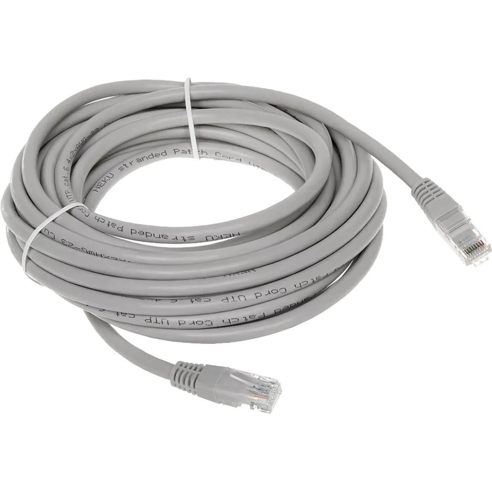 Патч-корд ExeGate FTP-RJ45-RJ45-C5e-10M-GY,cat.5e, 10м, серый <,EX272305RUS