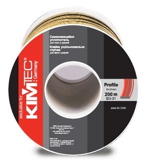 Уплотнитель KIM TEC SD31Х/4 -200 м черный 8х2 мм 11593404