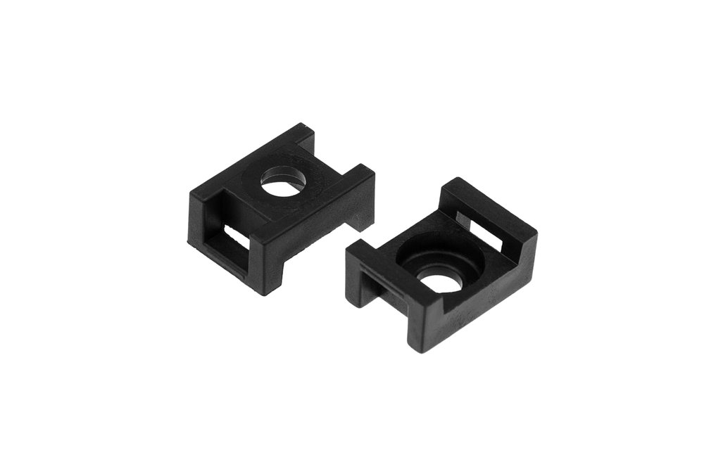Площадка под хомуты DM PLAST 23x16 мм, черный, полиамид, 100 шт. P1dm