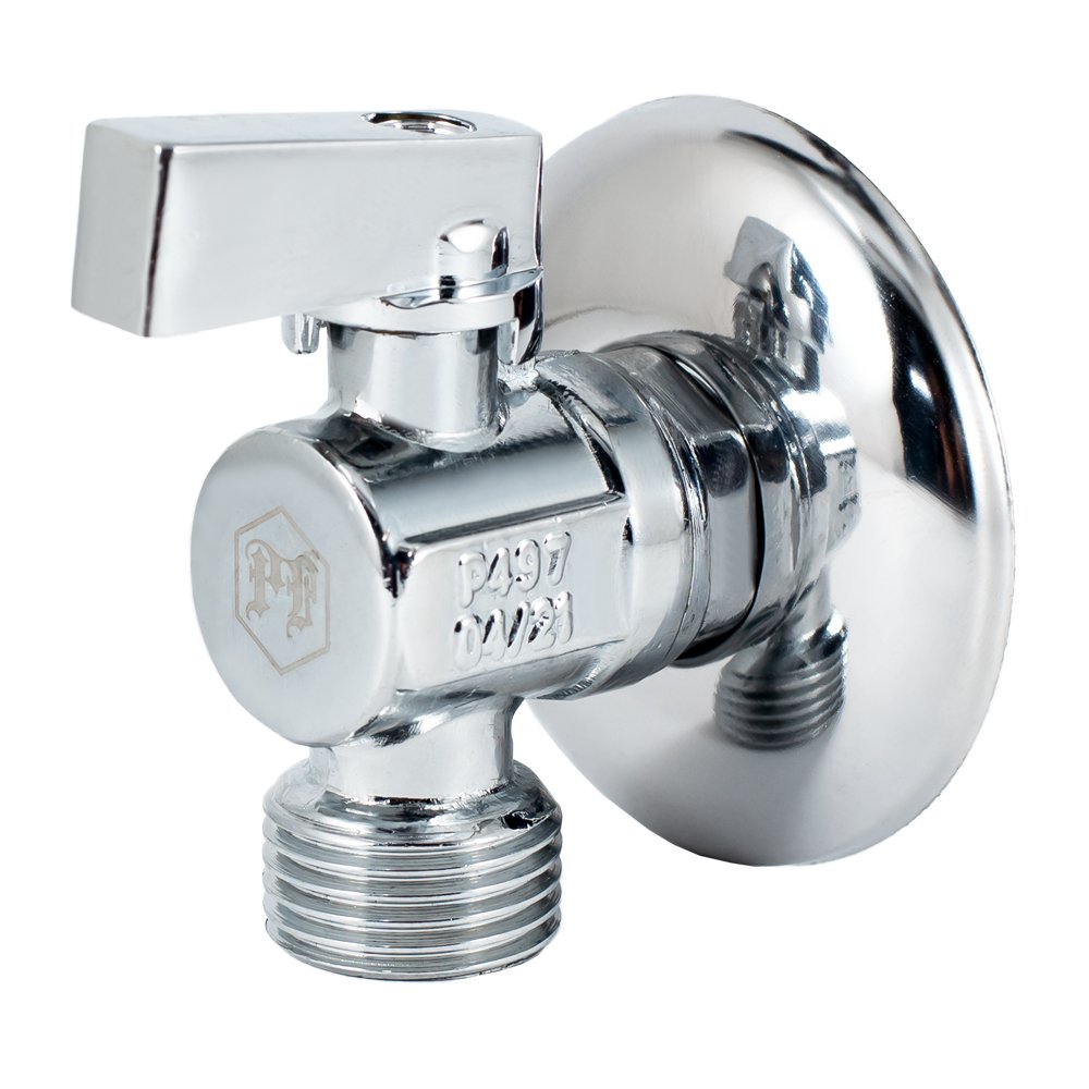 Угловой шаровой кран PROFACTOR PF CHROME ручка флажок, н/н 1/2 дюйма х 1/2 дюйма PF BAV 354