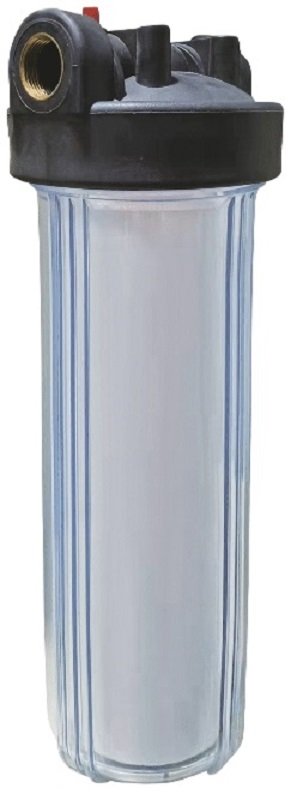Колба Victoria Big Blue 1x20 прозрачная с латунной резьбой (картридж+кронштейн+ключ) 35-036