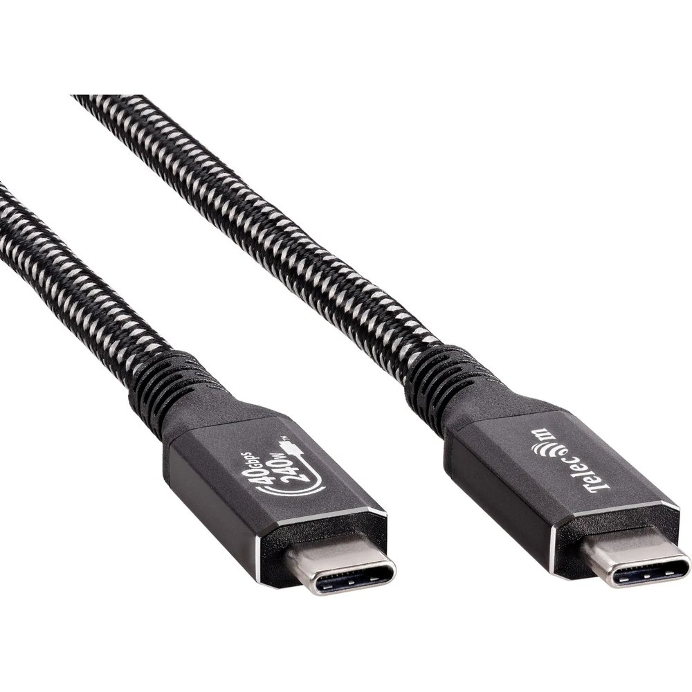 Кабель USB4 TypeCM/CM 8K@30Hz, 40GBps, PD 240W, медь Telecom 2м <,TUS840-2M