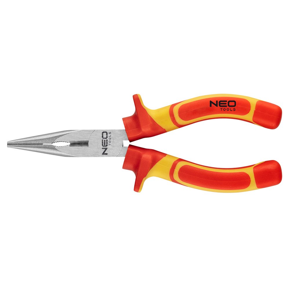 Плоскогубцы NEO Tools HEAVY DUTY удлиненные прямые, 180 мм, 1000 В, CrV, полированные 01-224