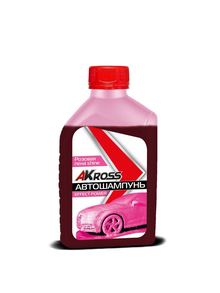 Шампунь для бесконтактной мойки Effect Power Shine NEW розовая пена 1 л AKross AKS0057COS