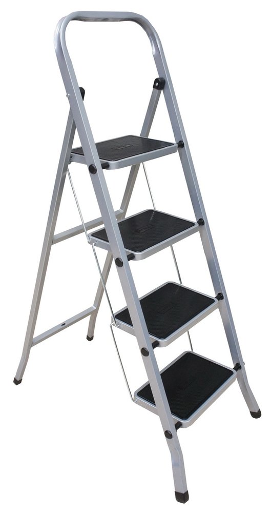 Стремянка Zalger 4 широкие ступени с ковриком, сталь 511-4