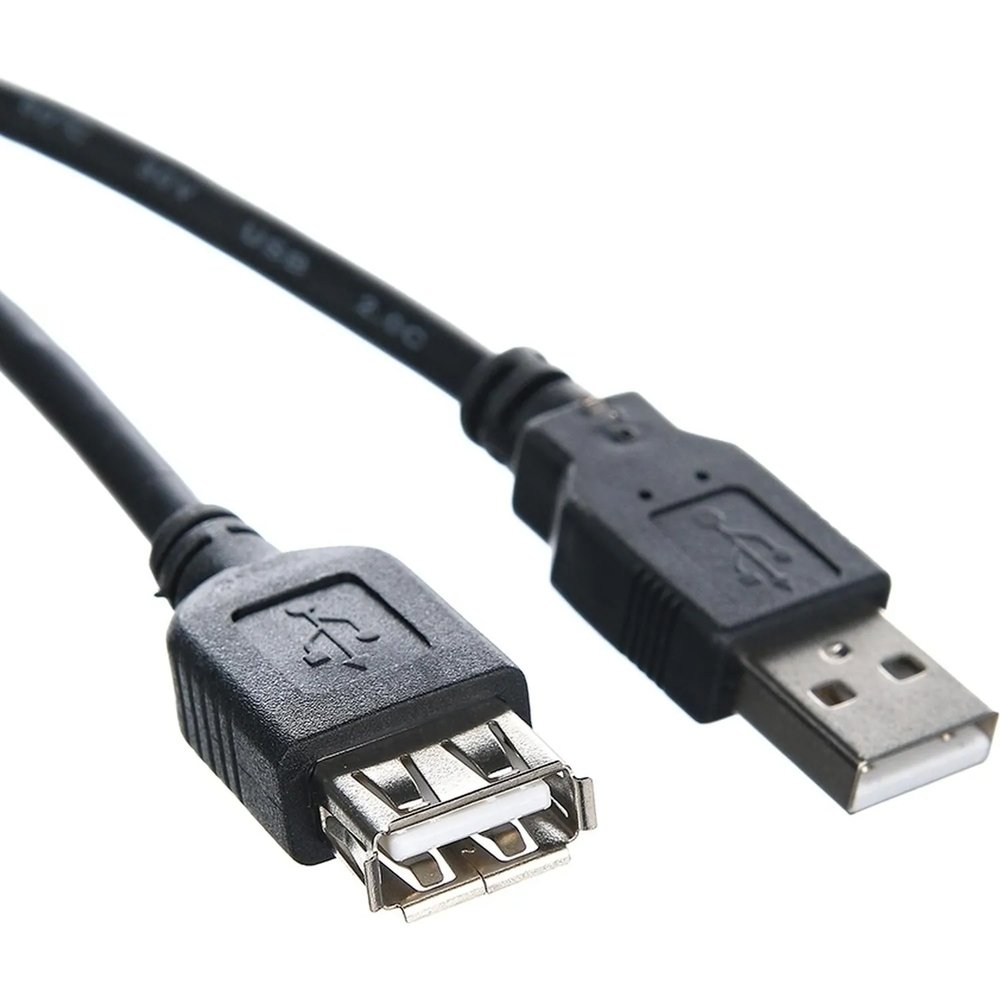 Кабель удлинительный  USB2.0 <,Am-->,Af>, 1,5 м черный Telecom <,TUS6990-1.5M
