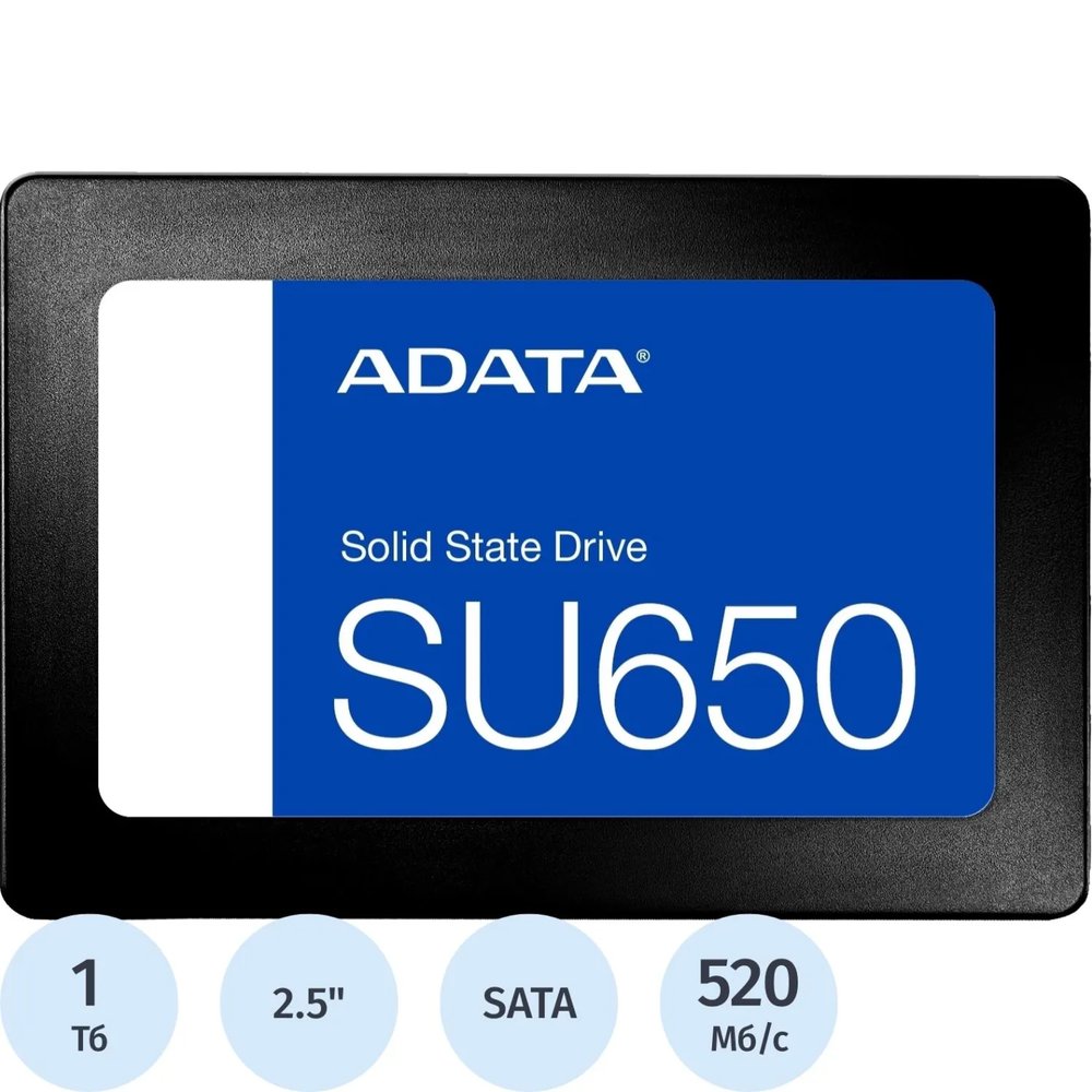 SSD накопитель ADATA SU650 2.5 SATA 1TB(ASU650SS-1TT-R)