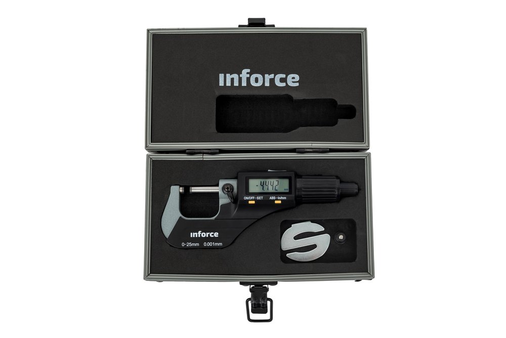 Цифровой микрометр Inforce 0-25мм/0-1'*0.001мм/0.00005' 06-11-44