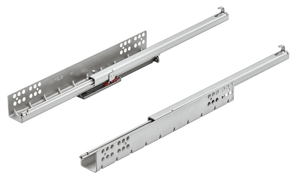 Направляющие Hafele Matrix runners UM S25 self-close, штифт, 400 мм 433.08.140