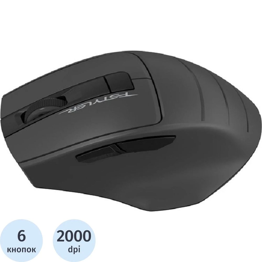 Мышь компьютерная A4Tech Fstyler FG30 сер/син опт (2000dpi) беспровод USB