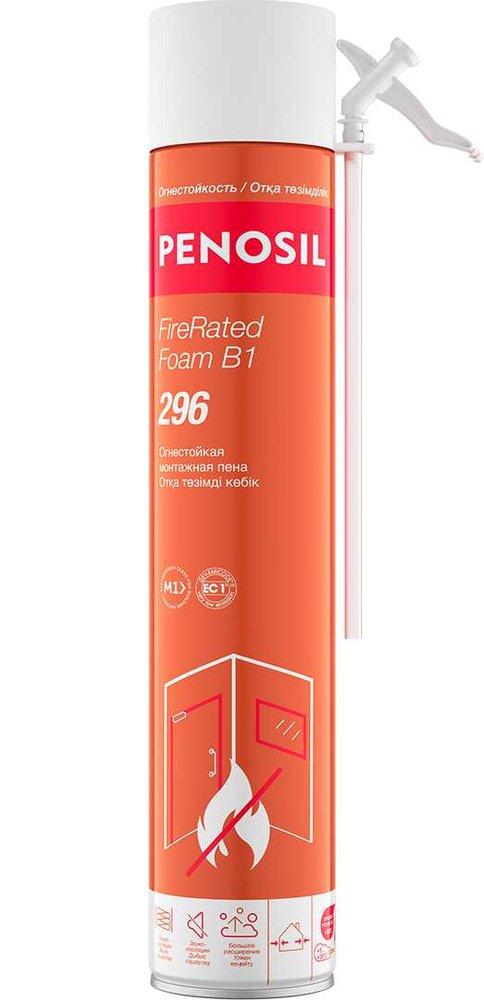 Огнеупорная бытовая монтажная пена Penosil Fire Rated Foam B1 296 720 мл, A1657Z