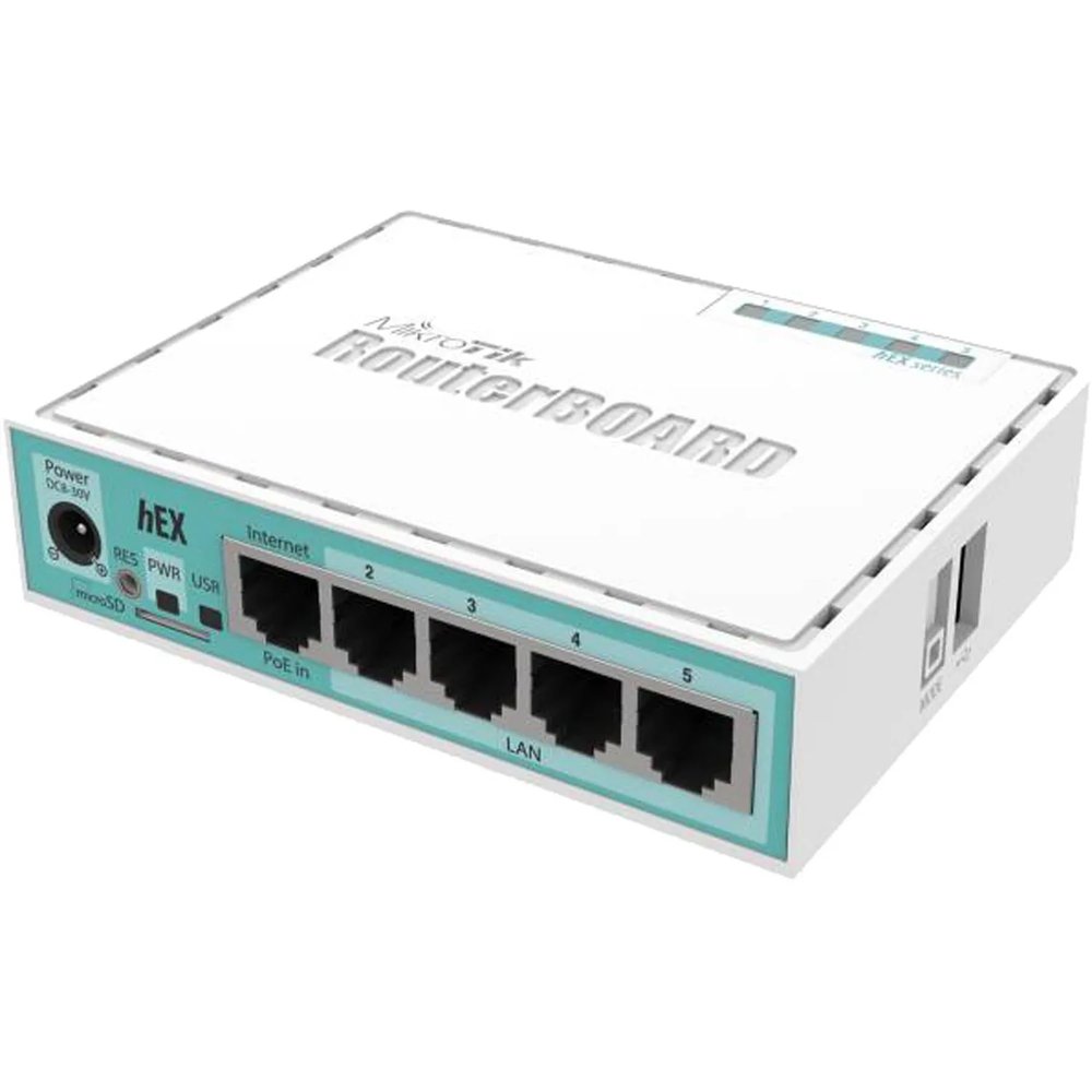 Маршрутизатор MikroTik hEX RB750Gr3 5x1Gb USB, PoE