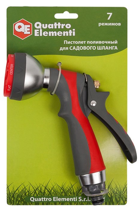 Пистолет поливочный 7-ми режимный QUATTRO ELEMENTI 646-157