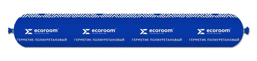Полиуретановый герметик для кровли ECOROOM PU ROOF серый, 600 мл E-PUгер-3678/600