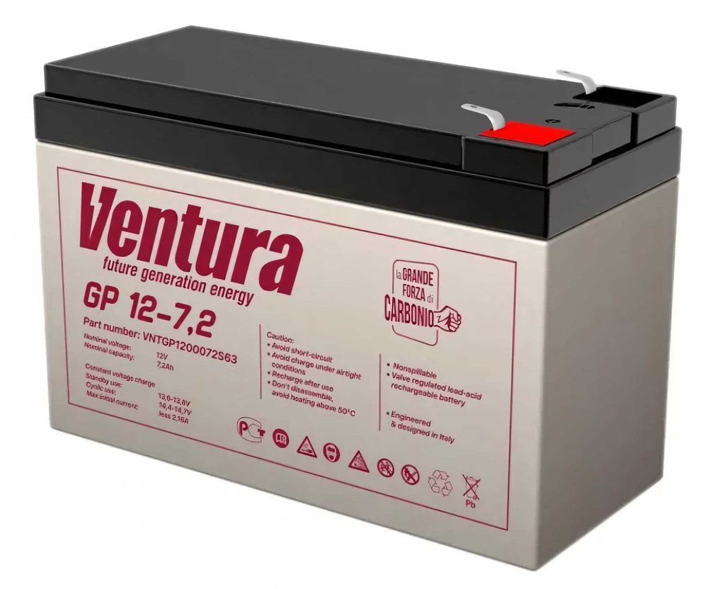 Аккумуляторная батарея 12 В, 7.2 Ач Ventura GP 12-7,2