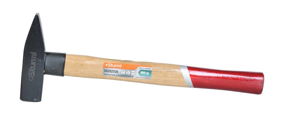 Молоток Sturm 800 г деревянная рукоятка 1010-52-WD0800